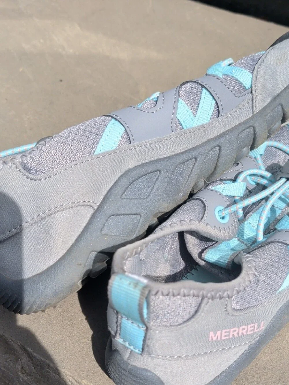 Merrell Youth Gray Slip-On Water Shoe with Aqua Insole